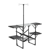 Table pliante rectangulaire d'extérieur, portable, en alliage d'aluminium, multifonctionnelle, table de pique-nique IGT, légère et décontractée