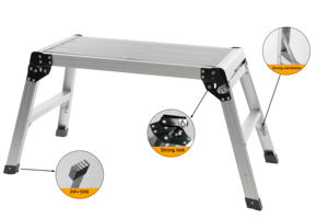 Yüksek kalite ucuz fiyat alüminyum malzeme çalışma katlanır merdiven platformları - Product Image 2