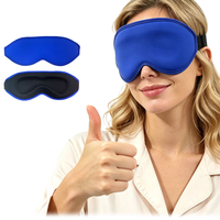 Masque oculaire 3D profilé chaud et froid en mousse à mémoire de forme souple, avec sangle réglable, occultant la lumière, pour le sommeil et les voyages, idéal pour la nuit