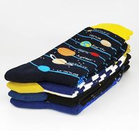 Chaussettes habillées pour hommes, taille standard, design original, avec logo sur le revers, motif amusant, en coton peigné, pour le sport, cadeaux fantaisie pour hommes