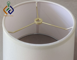 Trang Trí Bảng Sàn Đèn Tường Vòng Vải Pantone De Lamparas Trong Lino Đèn Linen Bóng Đèn Với Khung Kim Loại - Product Image 2