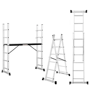 Multipurpose Shape Of Ladder With Platform Multipurpose Folding Ladder H-type Aluminum Scaffolding