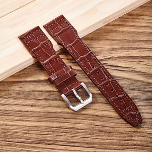 สายนาฬิกาหนังจระเข้แท้สุดหรู ลายไม้ไผ่คลาสสิก สายหนังวัว ขนาด 20 มม. 21 มม. 22 มม. สำหรับ IWC Portofino Portuguese - Product Image 2