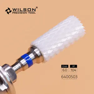 6400503 High-accuracy End Cut - Cross Cut White Solid Zirconia Ceramic Dental Lab Burs /Dental Polishing Burs