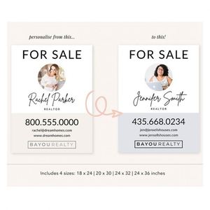 Impresión de Letreros Personalizados con Logotipo para Propiedades Inmobiliarias, Letreros de Jardín, Letreros de Venta de Inmobiliarias para Marketing Inmobiliario - Product Image 2