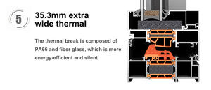 Ventanas de Aluminio DEEZON con Doble Acristalamiento, Resistentes a Huracanes, Abatibles, Ventanas de Aluminio con Vidrio, Ventanas de Aluminio Tipo Toldo - Product Image 6