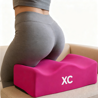 Oreiller corporel carré en mousse à mémoire de forme EVA souple, nouveau design personnalisé, contour pour rehaussement des fesses, rouge, pour les jambes, BBL, pour usage post-opératoire