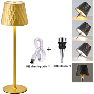 Lampe de table moderne en bois réglable avec abat-jour en verre noir, commande par interrupteur, rechargeable par USB, sans fil, LED, lumière blanc chaud - Product Image 1