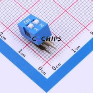 SMWA-02B-TP DIP Switch Switch ( Number of Switch Sections: 2 )( Lead Spacing: 2.54mm )( Rated Current: 25mA ) - Product Image 1