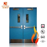 Portes Modernes Économiques pour Hôtels, Cinémas et Théâtres, 34DB, Cadre en Acier, Silencieuses, Double Isolation Acoustique, Métalliques avec Barre de Poussée, Finies