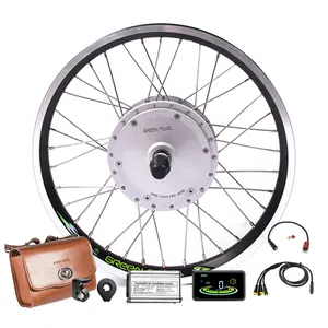 2000 Watt 52 Volt Ebike Conversion Kit 500w Rear Wheel Bicycle Electric Motor Kit With Battery