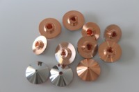 28 pièces d'équipement laser à double couche métrique 11 buses de découpe laser standard de calibre de hauteur