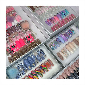 <span class=keywords><strong>Faux</strong></span> ongles en gel souple personnalisés <span class=keywords><strong>pour</strong></span> <span class=keywords><strong>mariage</strong></span> et fiançailles, longue durée, à presser, paillettes dorées, luxe, réutilisables <span class=keywords><strong>pour</strong></span> femmes - Product Image 2