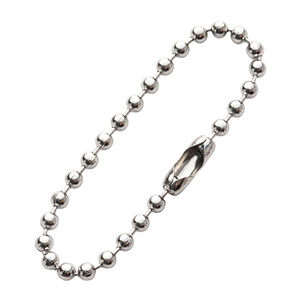 Bạc kết nối <span class=keywords><strong>tag</strong></span> chuỗi với kết nối Clasp/4 inch kim loại bóng chuỗi/hạt chuỗi tinh tế chuỗi Đồ trang sức chuỗi hoàn thành chuỗi - Product Image 3