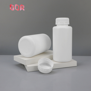 Bouteille en plastique HDPE blanche de qualité alimentaire 150 250 310cc pour capsules de vitamines et médicaments, avec bouchon à vis et épaule inclinée, personnalisable - Product Image 4