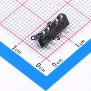 HX MST-23D18G2-BD Slide Switch SMD,13x3.5mm Switch Double Pole Three Throw Rectangle Pin Header SMD Tab Vertical Mount - Product Image 2