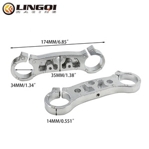 Amortiguador de Motocicleta LINGQI RACING, Dispositivo de Dirección, Placa Superior e Inferior Delantera para Little Apoll 49cc Dirt Pit Bike - Product Image 2