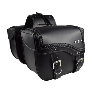 <span class=keywords><strong>Borsa</strong></span> Laterale Universale in Pelle PU per Moto, Adatta a Harley, Suzuki, Kawasaki, Yamaha - Product Image 6