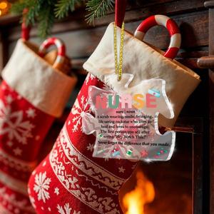 Diytree Branch Puzzle Acrílico Placa decorativa <span class=keywords><strong>Regalo</strong></span> de árbol de Navidad sin formaldehído para agradecer a las enfermeras y al personal médico - Product Image 2