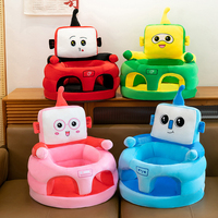 Siège de canapé pour bébé, chaise de soutien en peluche, siège de dessin animé robot pour tout-petits