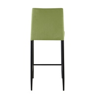 Chaise de bar élégante en coton brut pour la maison, chaise haute de bar en promotion pour usage domestique, hôtelier et de restaurant