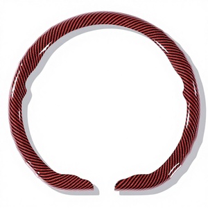Housse de <span class=keywords><strong>volant</strong></span> de voiture de luxe à 4 branches en fibre de carbone pour VW Golf 7 Polo Jetta Passat pour Nissan <span class=keywords><strong>Qashqai</strong></span> J11 Protection automobile - Product Image 1