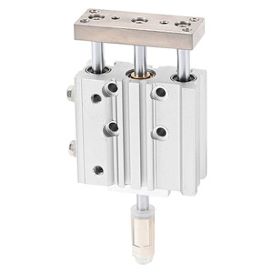 Cilindro Neumático de Tres Ejes Mgplj, Carrera de 16 mm, Cuerpo de Aluminio de 50 mm con Varilla Guía Ajustable - Product Image 2