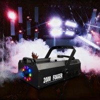 Meilleures ventes : Machine à fumée LED DMX512 2000W, générateur de fumée multicolore en fer avec télécommande, vente en gros OEM