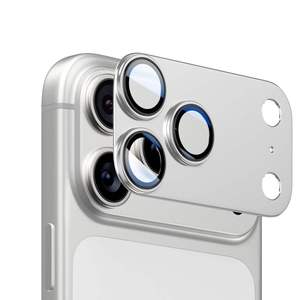Protector de Lente de Cámara OEM 3D de Metal y Aluminio con Cobertura Total, Cristal Templado 9H Antirrayas para 17 Pro Max, 17 Air, 17 Pro - Product Image 1
