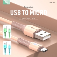 Câble de données micro TPE JOKO 2023 à faible coût, conducteur en cuivre pur, anti-casse SR, charge rapide 3A, personnalisable OEM, utilisation informatique, 1M