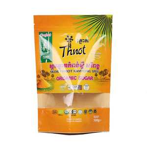 Kantong kemasan bumbu jendela bening kantong berdiri kertas cetak kustom kantong kemasan gula makanan kantong kertas untuk bumbu - Product Image 1