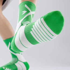 Custom Professional Unisex Spring Leopard Jacquard Cuff Crew <b>Socks</b> High Sweat-Absorbed Cushioned Thickened Compression Elite - Product Image 5
