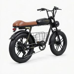 Retro style 20*4 Inch Fat Tire Electric Mountain Bike 48 V 10AH Lithium Battery Rear Hub Motor All Terrain Off Road <b>Bicycle</b> - Product Image 4