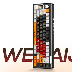 YINDIAO 65S cinco lados Tema de sublimación caliente inalámbrico BT tres modos Teclado mecánico RGB juego ordenador teclado con cable - Product Image 6