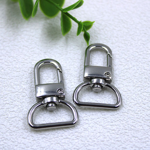 Hợp Kim Sang Trọng Bạc Vàng Kim Loại Xoay Snap Hooks Với Đinh Tán Hình Bầu Dục Eye Bolt Snap Hook Túi Phần Cứng Cho Túi Xách Dây Buộc Con Chó Dây Xích - Product Image 3