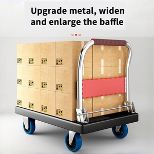 Chariot <span class=keywords><strong>de</strong></span> manutention industriel robuste pliable à prix abordable pour le transport <span class=keywords><strong>de</strong></span> marchandises en entrepôt - Product Image 6