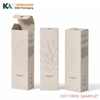 Fabricant de boîtes d'emballage en carton pliables imprimées sur mesure avec un design en relief pour les produits cosmétiques, de soin de la peau et de shampooing par KAKA