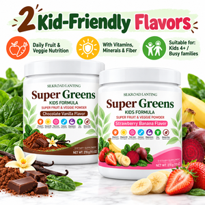 Poudre Super Greens OEM pour Enfants avec Mélange de Fruits et Légumes pour le Soutien Nutritionnel des Enfants – Deux Saveurs Disponibles - Product Image 2