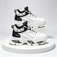 Chaussures de marche respirantes pour hommes TEC, tige en PU solide, légères, rehaussantes, à lacets, toutes saisons, tendance mode, extérieur