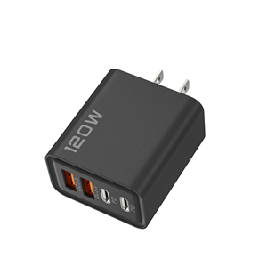 Cargador <span class=keywords><strong>USB</strong></span> tipo <span class=keywords><strong>C</strong></span> de 120W GaN, cargador de carga rápida para teléfono móvil, cargador de energía, adaptador de viaje portátil - Product Image 2