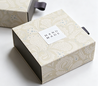 Boîte cadeau de luxe personnalisée pour savon, écologique, avec tiroir coulissant en papier, pour savon artisanal et petits cadeaux
