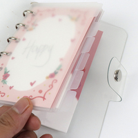 Séparateur d'index A5A6A7 pour classeur à feuilles mobiles, plaque d'indexation en PP dépoli à 6 onglets, espaceur de page intérieure pour agenda et carnet