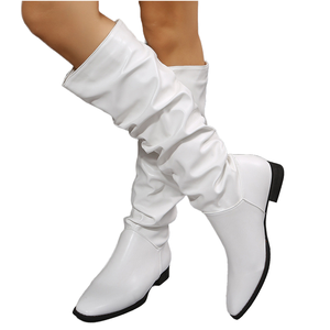 Bottines Chelsea mi-hautes pour femmes, respirantes, à talon fin et bout pointu, pour l'automne et l'hiver - Product Image 1