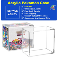 Boîte de protection en acrylique transparente pour cartes TCG, avec aimant puissant, prix d'usine, petite quantité minimale de commande (MOQ)