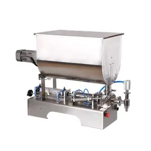 Semi-auto Cream Trigger U Shape Hopper Volumetric Filler Oil Anti Paste Dosing Table paste Filling Machine