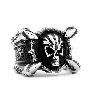 Customize <b>Men's</b> Dragon Claw Skull Gothic Biker <b>Rings</b> Punk Style <b>Mens</b> <b>Ring</b> Stainless Steel <b>Rings</b> for <b>Men</b> - Product Image 1
