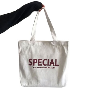 Eco Friendly Recycled Plain Blank Custom Printed Logo Organic Cotton Canvas Grocery Carry <b>Tote</b> Shopping Shopper <b>Bag</b> for Business - Product Image 1