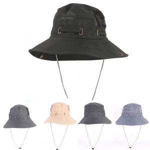 Bucket <b>Hat</b> Breathable Wide Brim Sun Protection Outdoor Fishing Hiking Beach Travel <b>Hat</b> For Men Women <b>Summer</b> - Product Image 1