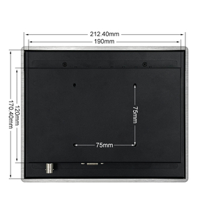 Pantalla LCD Industrial TFT de 8 Pulgadas, 1024x768, <span class=keywords><strong>4</strong></span>:3, IPS HD, VGA, USB, BNC, Táctil Capacitiva, Marco Metálico, Nueva - Product Image 4