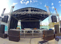 Gran oferta, braguero de iluminación de escenario de aluminio de alta calidad para eventos, braguero de arco de boda, escenario de aluminio